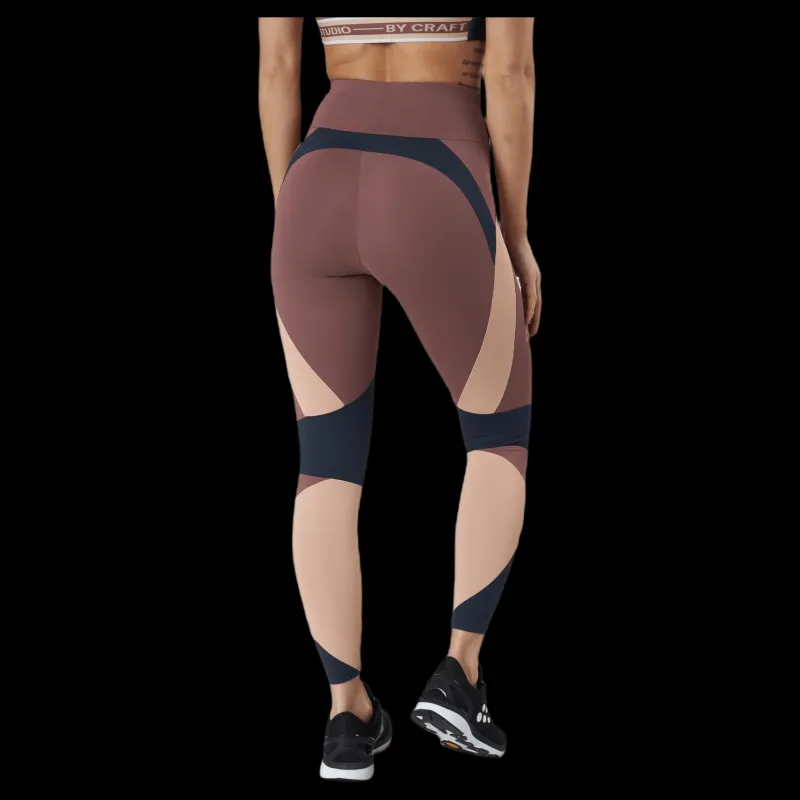 Craft Flow Blocked Tights Purple Lila Hot