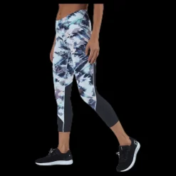 Under Armour Fly Fast Printed Crop Blue Blå New