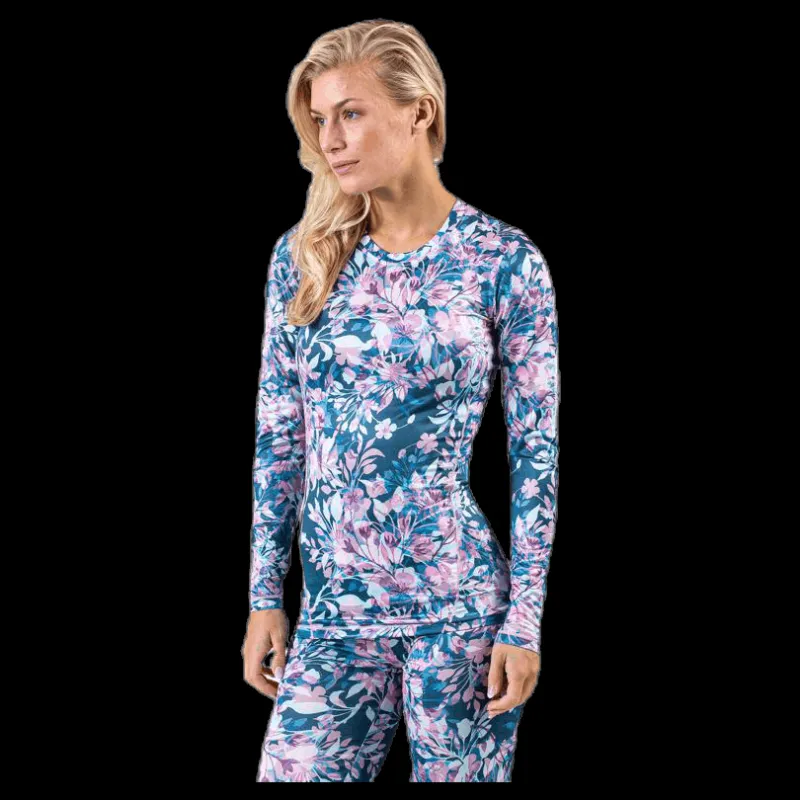 Endurance Forget-Me-Not Printed L/S Tee Patterned Mönstrad Sale