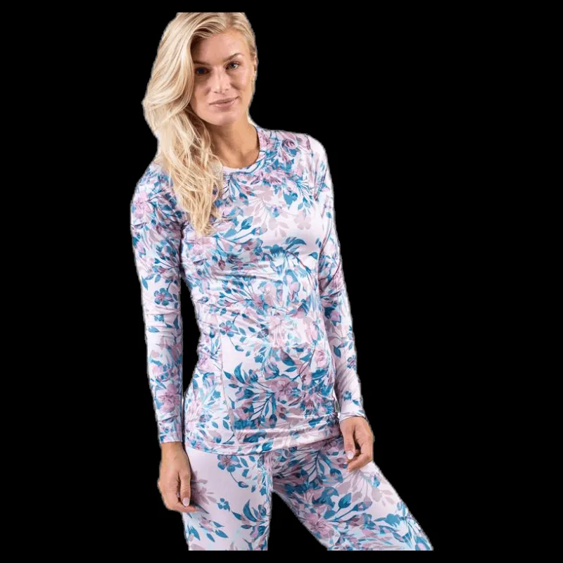 Endurance Forget-Me-Not Printed L/S Tee Patterned Mönstrad Best
