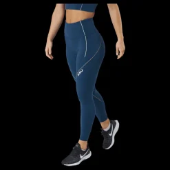 2XU Form Swift Hi-rise Comp Tight Moonlight/off White Blå Best