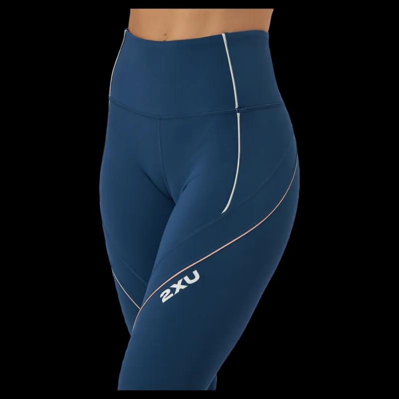 2XU Form Swift Hi-rise Comp Tight Moonlight/off White Blå Best
