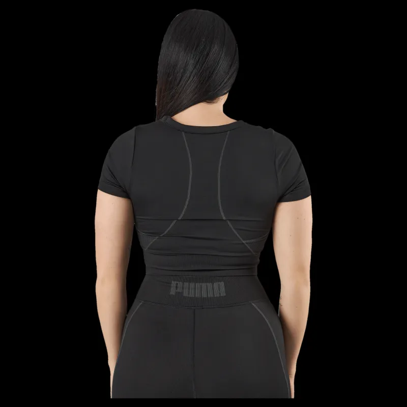 Puma Formknit Seamless Baby Tee Black-strong Gray Svart Online