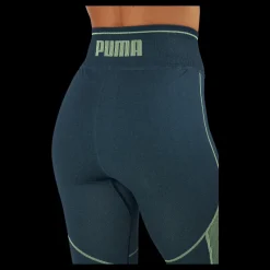 Puma Formknit Seamless Tight Dark Night-fizzy Lime Blå Online