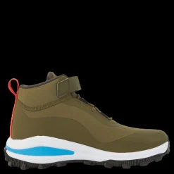 Discount adidas Fortarun All Terrain Cloudfoam Sport Running Elastic Lace and Top Strap Shoes Focus Olive / Pulse Blue / Shadow Olive Blå