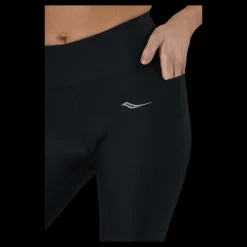 Hot Saucony Fortify 7/8 Tight Black Svart