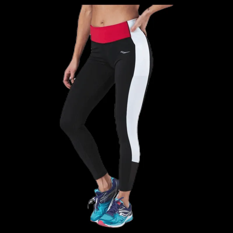 Saucony Fortify 7/8 Tight White/Black Vit och Svart New