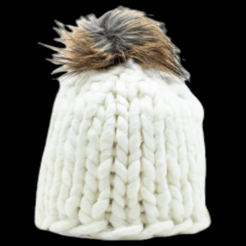 ISBJÖRN Of Sweden Fox Knitted Beanie White Vit Discount