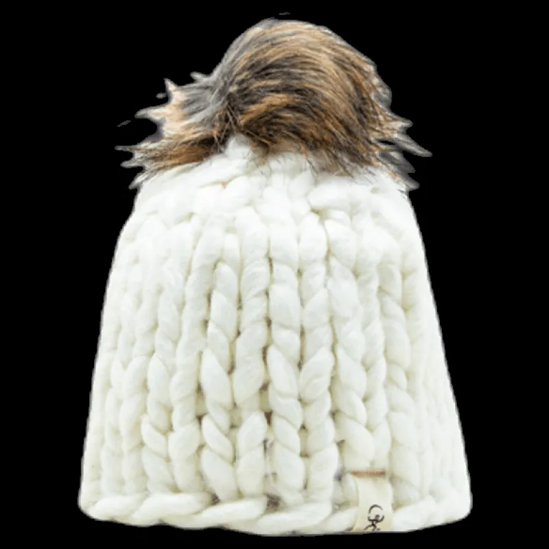 ISBJÖRN Of Sweden Fox Knitted Beanie White Vit Discount