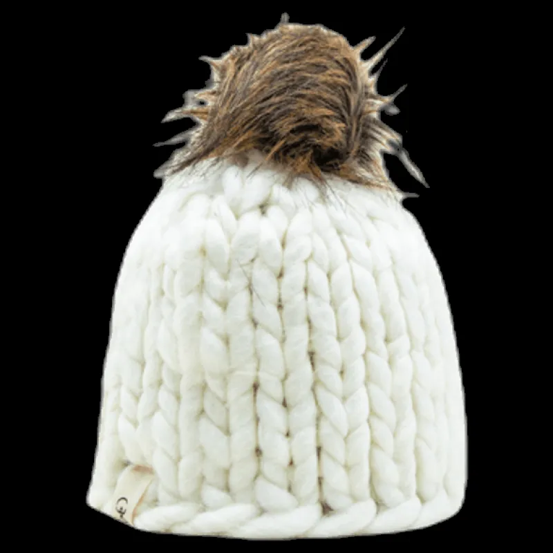 ISBJÖRN Of Sweden Fox Knitted Beanie White Vit Discount