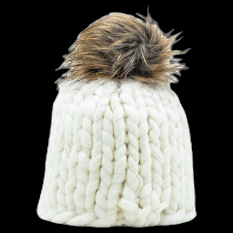ISBJÖRN Of Sweden Fox Knitted Beanie White Vit Discount