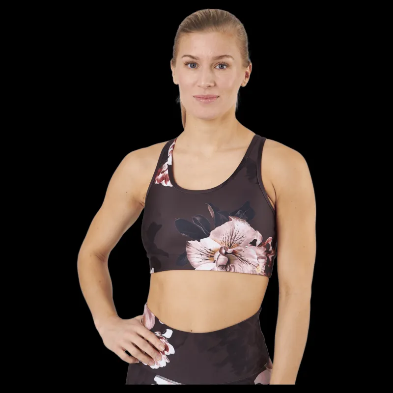 Athlecia France W Printed Bra Brun