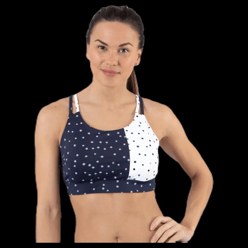 Best Only Play Francesca Aop Sports Bra Blue Blå
