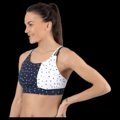 Best Only Play Francesca Aop Sports Bra Blue Blå