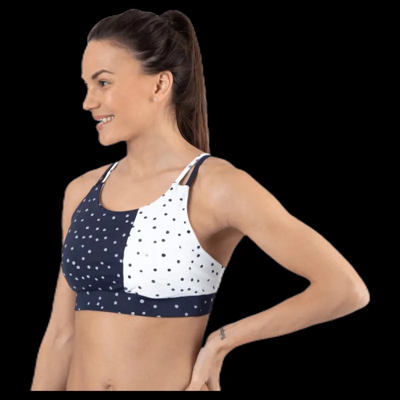 Best Only Play Francesca Aop Sports Bra Blue Blå