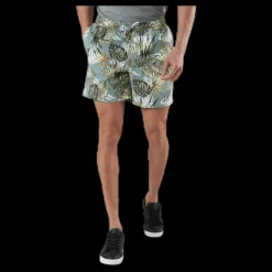 Clearance Jack & Jones Free Jogger Shorts Print Green Grön