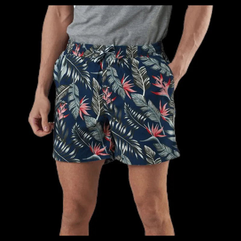 Jack & Jones Free Jogger Shorts Print Blue Blå Outlet