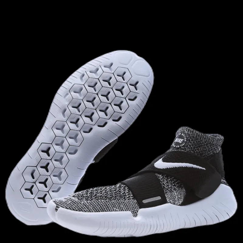 Nike Free Run Motion Flyknit 2018 White/Black Flerfärgad Best