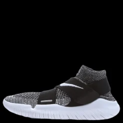 Nike Free Run Motion Flyknit 2018 White/Black Flerfärgad Best
