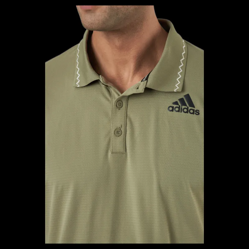 Discount adidas Tennis Freelift Polo P.blue 000/brown Grön