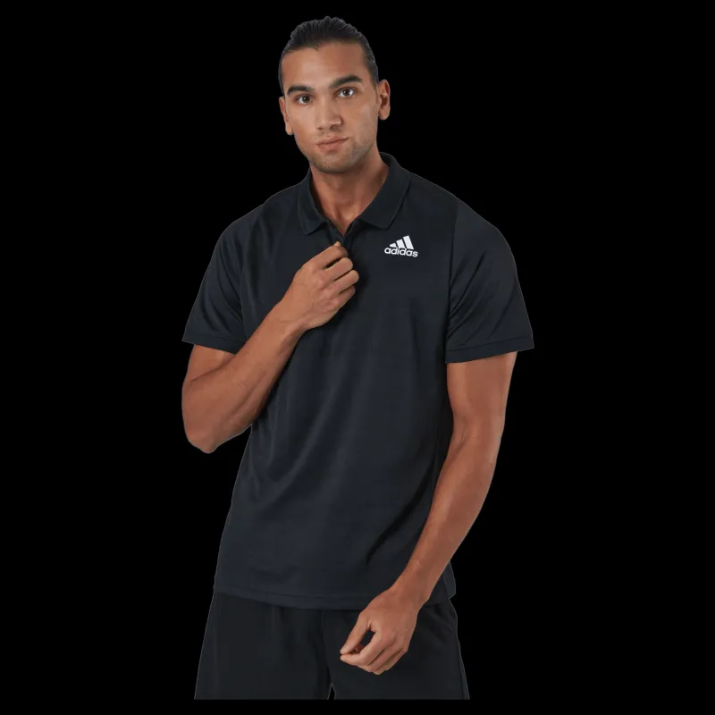 New adidas Tennis Freelift Polo Shirt 000/black Svart