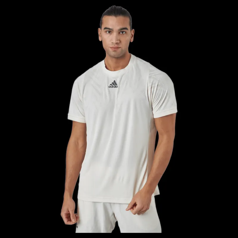 adidas Tennis Freelift T-shirt P.blue 000/beige Vit New