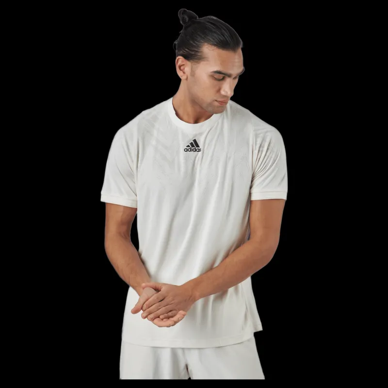adidas Tennis Freelift T-shirt P.blue 000/beige Vit New