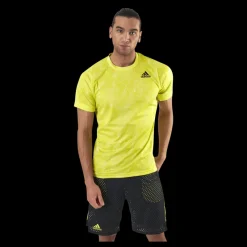 Outlet adidas Tennis Freelift T-Shirt Primeblue Heat Yellow Gul