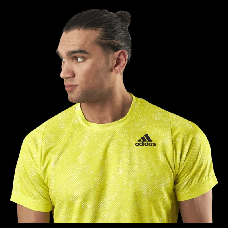 Outlet adidas Tennis Freelift T-Shirt Primeblue Heat Yellow Gul