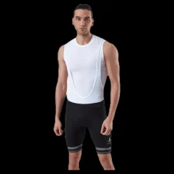 Odlo Fujin Tights Short Suspenders Bib White/Black Vit och Svart Best