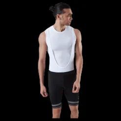Odlo Fujin Tights Short Suspenders Bib White/Black Vit och Svart Best
