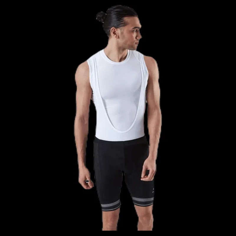 Odlo Fujin Tights Short Suspenders Bib White/Black Vit och Svart Best