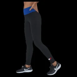 Hot Tommy Hilfiger Sport Full Length Legging Logo Black Svart
