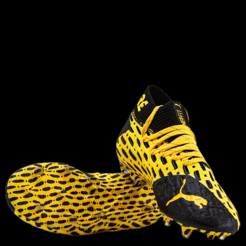 Puma Future 5.1 Netfit FG/AG Junior Black/Yellow Svart och Gul Hot