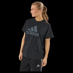 adidas Future Icons Winners 3.0 T-Shirt Black Melange Svart Hot