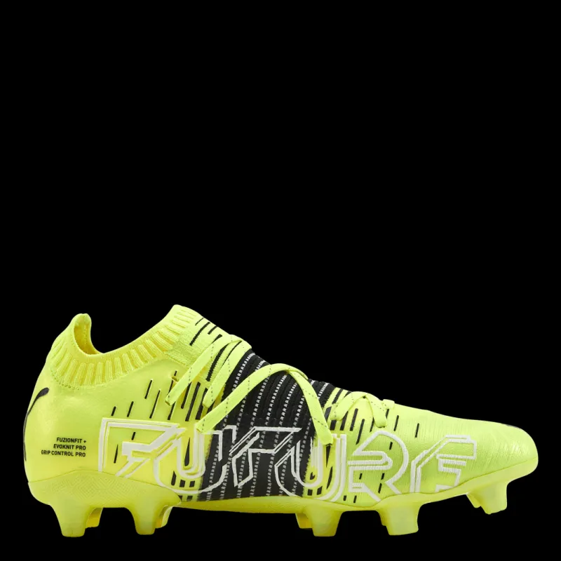 Puma Future Z 1.1 FG/AG White/Black/Yellow Gul Clearance