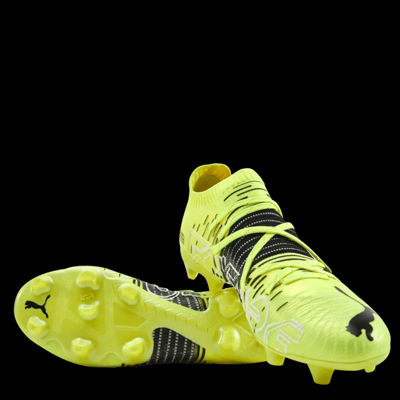 Puma Future Z 1.1 FG/AG White/Black/Yellow Gul Clearance