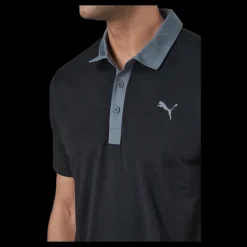 Puma Golf Gamer Polo Puma Black-quiet Shade Svart Sale