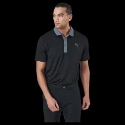 Puma Golf Gamer Polo Puma Black-quiet Shade Svart Sale