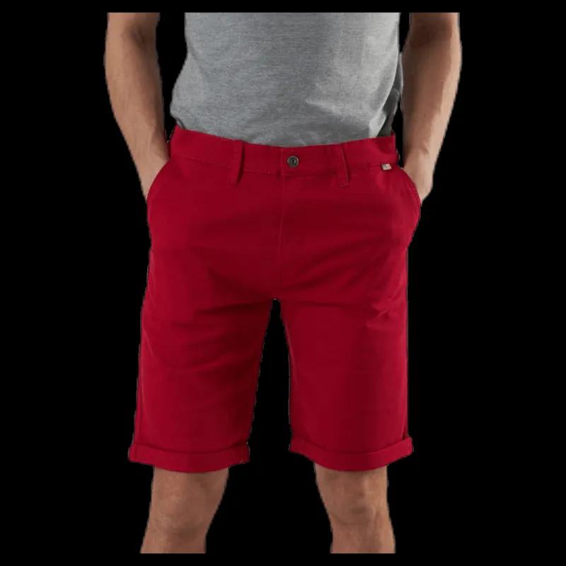 Discount Vinson Polo Club Garret Chino Shorts Red Röd