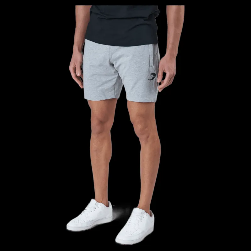 GASP Tap. Sw. Shorts Light Grey Melange Grå New