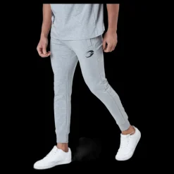 New GASP Tapered Joggers Light Grey Melange Grå