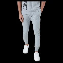 New GASP Tapered Joggers Light Grey Melange Grå