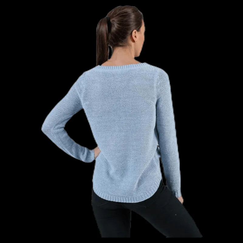 Sale Only Geena Xo L/S Pullover Knt Blue Blå