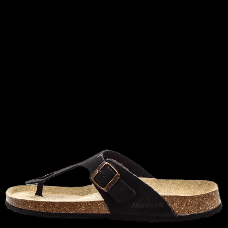 Clearance Sanosan Geneve Nubuck Black Svart