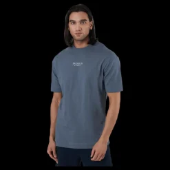Jack & Jones Geo Box Fit Ss Tee Blue Blå Discount
