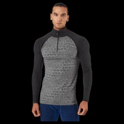 Sale Bula Geo Merino Wool Halfzip Dgrey Grå