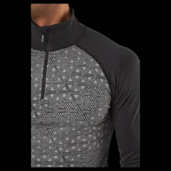 Sale Bula Geo Merino Wool Halfzip Dgrey Grå