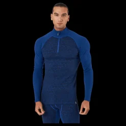 Bula Geo Merino Wool Halfzip Lapis Blå Discount