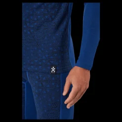 Bula Geo Merino Wool Halfzip Lapis Blå Discount